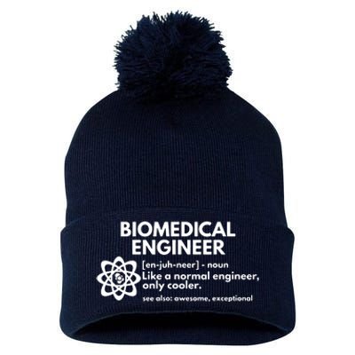 Biomedical Engineer Definition Funny Engineering Gift Pom Pom 12in Knit Beanie