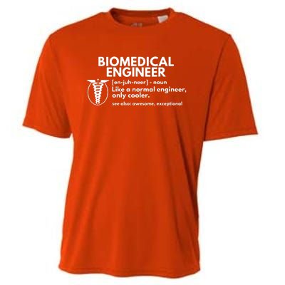 Biomedical Engineer Definition Funny Engineering Gift Cooling Performance Crew T-Shirt