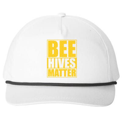 Bee Hives Matter Snapback Five-Panel Rope Hat