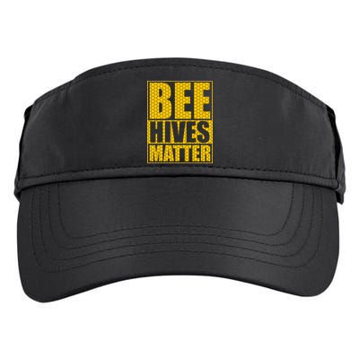 Bee Hives Matter Adult Drive Performance Visor