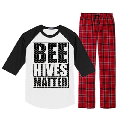 Bee Hives Matter Raglan Sleeve Pajama Set