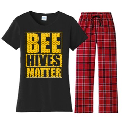 Bee Hives Matter Women's Flannel Pajama Set