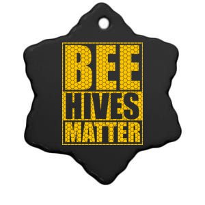 Bee Hives Matter Ceramic Star Ornament