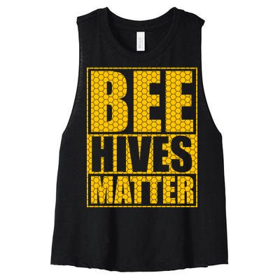 Bee Hives Matter Women's Racerback Cropped Tank