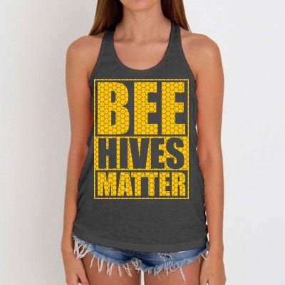 Bee Hives Matter Women's Knotted Racerback Tank