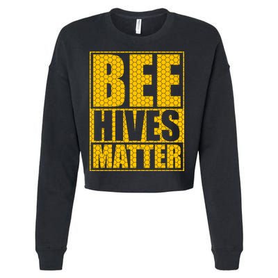 Bee Hives Matter Cropped Pullover Crew