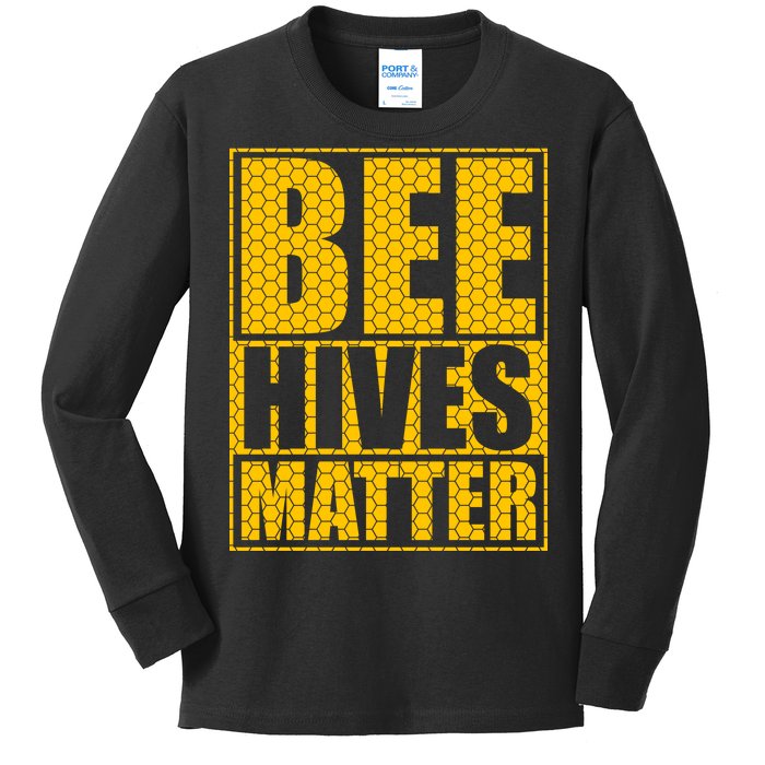 Bee Hives Matter Kids Long Sleeve Shirt