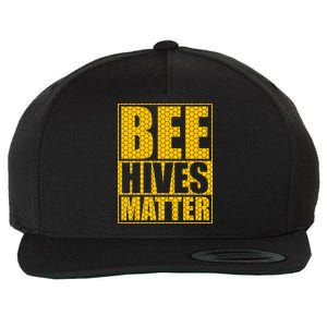 Bee Hives Matter Wool Snapback Cap