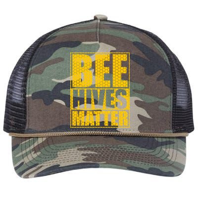 Bee Hives Matter Retro Rope Trucker Hat Cap