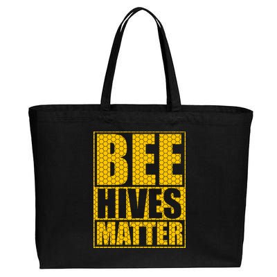 Bee Hives Matter Cotton Canvas Jumbo Tote