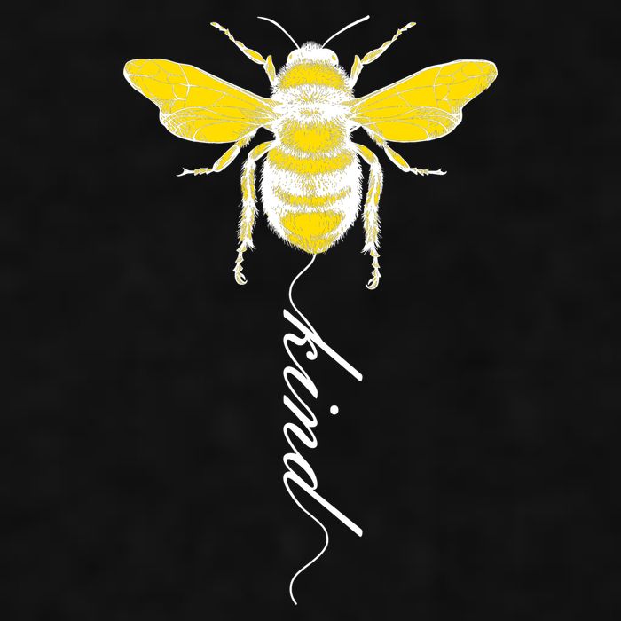 Bee Kind Bumblebee Script Ladies PosiCharge Tri-Blend Wicking Tank