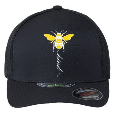 Bee Kind Bumblebee Script Flexfit Unipanel Trucker Cap