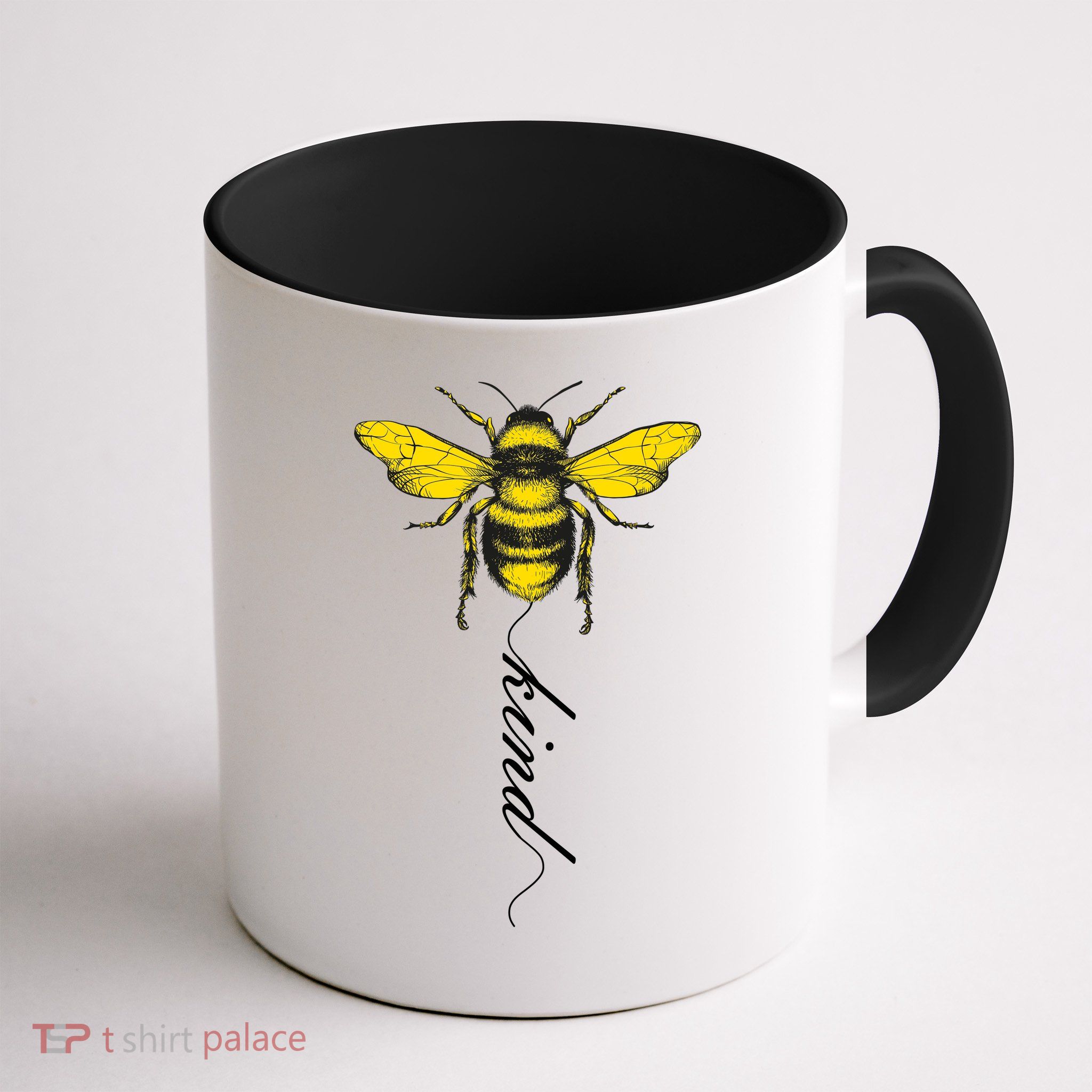 Bee Kind Bumblebee Script Mug