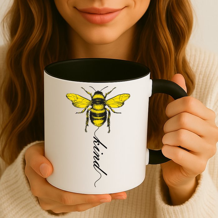 Bee Kind Bumblebee Script Mug