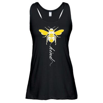 Bee Kind Bumblebee Script Ladies Essential Flowy Tank