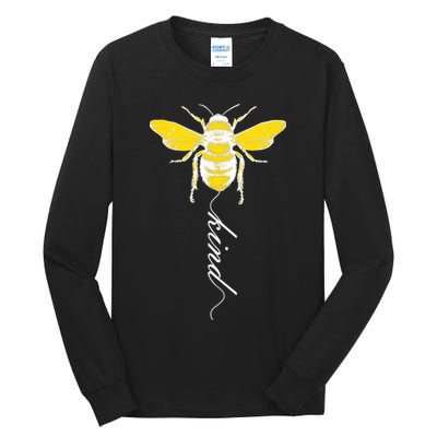 Bee Kind Bumblebee Script Tall Long Sleeve T-Shirt