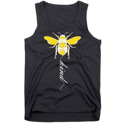Bee Kind Bumblebee Script Tank Top