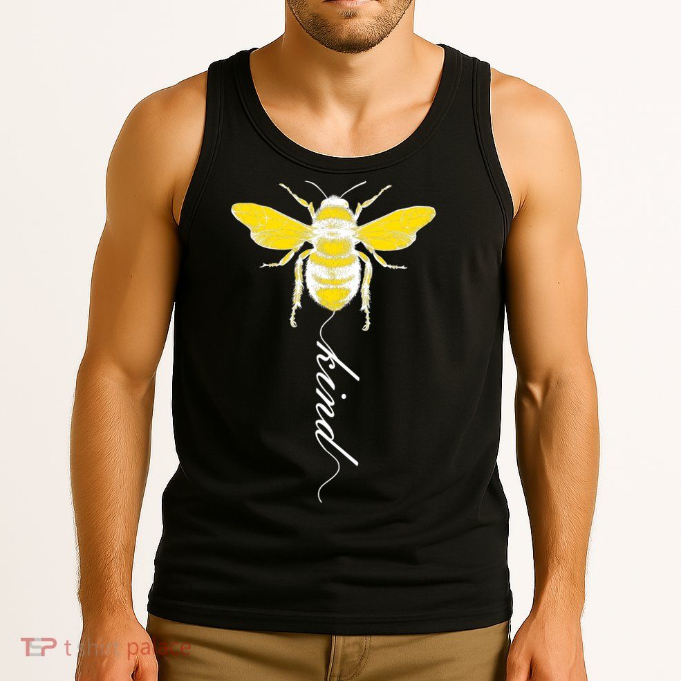 Bee Kind Bumblebee Script Tank Top