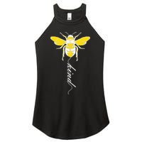 Bee Kind Bumblebee Script Women's Perfect Tri Rocker Tank