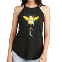Bee Kind Bumblebee Script Women's Perfect Tri Rocker Tank