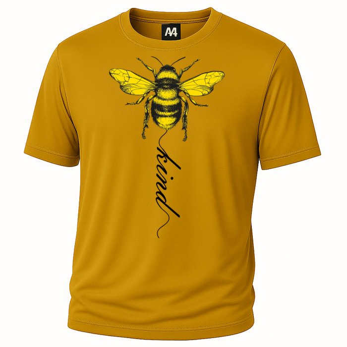Bee Kind Bumblebee Script Performance Shirt