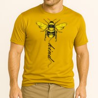 Bee Kind Bumblebee Script Performance Shirt