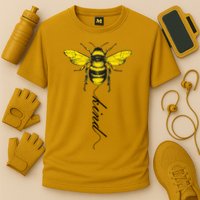 Bee Kind Bumblebee Script Performance Shirt