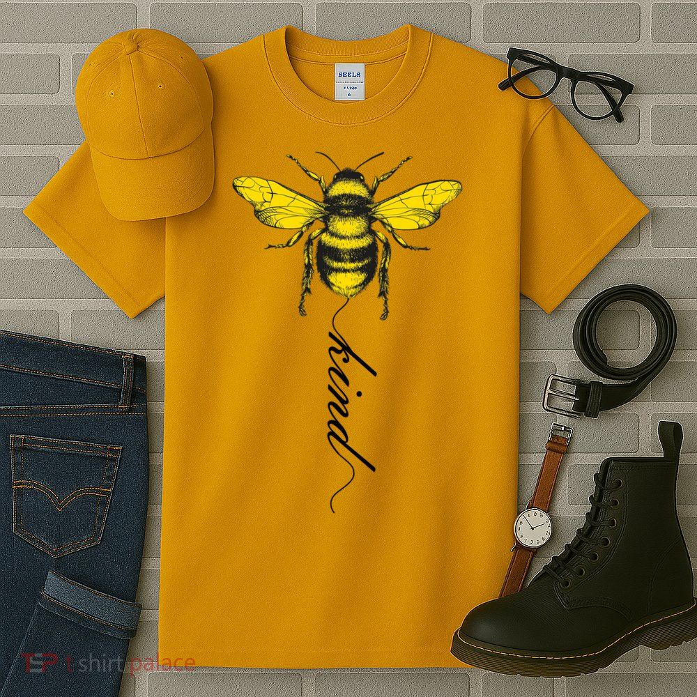 Bee Kind Bumblebee Script Tall T-Shirt