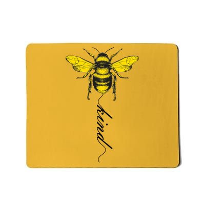 Bee Kind Bumblebee Script Mousepad