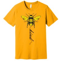 Bee Kind Bumblebee Script Premium T-Shirt
