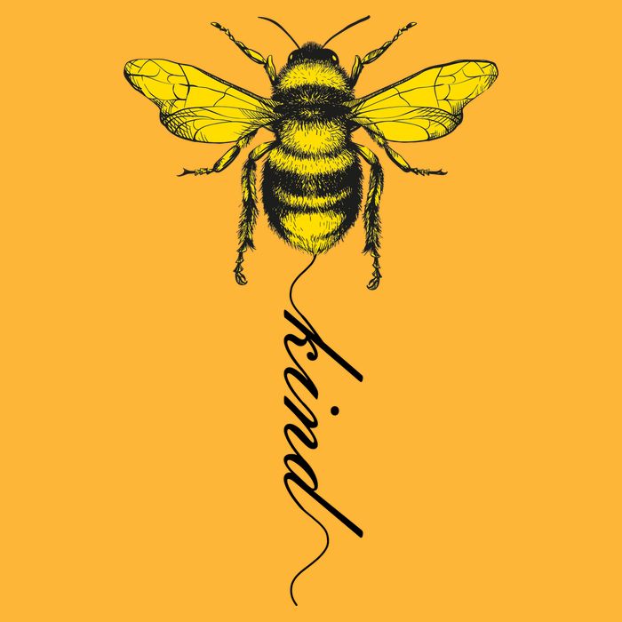 Bee Kind Bumblebee Script Premium T-Shirt