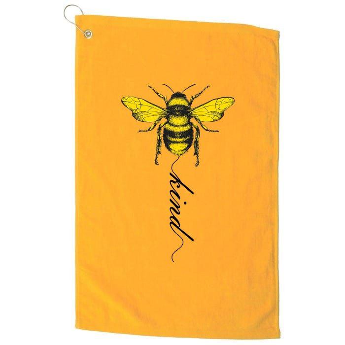 Bee Kind Bumblebee Script Platinum Collection Golf Towel