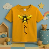 Bee Kind Bumblebee Script Toddler T-Shirt