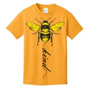 Bee Kind Bumblebee Script Kids T-Shirt