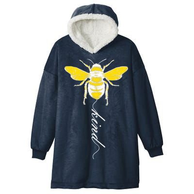 Bee Kind Bumblebee Script Hooded Wearable Blanket