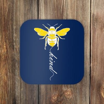 Bee Kind Bumblebee Script Coaster