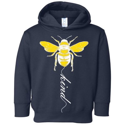 Bee Kind Bumblebee Script Toddler Hoodie