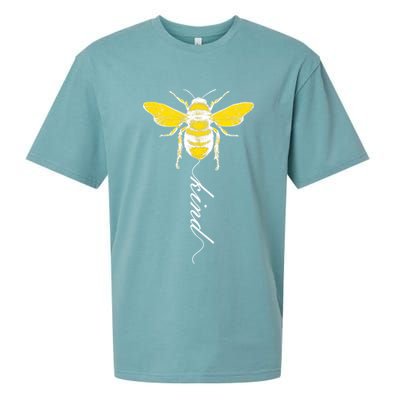 Bee Kind Bumblebee Script Sueded Cloud Jersey T-Shirt