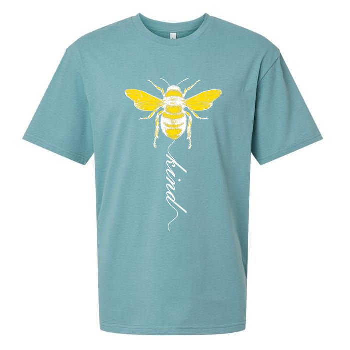 Bee Kind Bumblebee Script Sueded Cloud Jersey T-Shirt