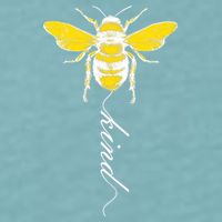 Bee Kind Bumblebee Script Sueded Cloud Jersey T-Shirt