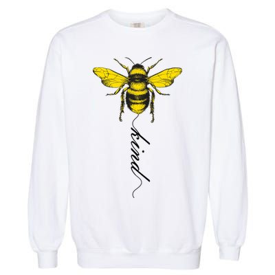Bee Kind Bumblebee Script Garment-Dyed Sweatshirt