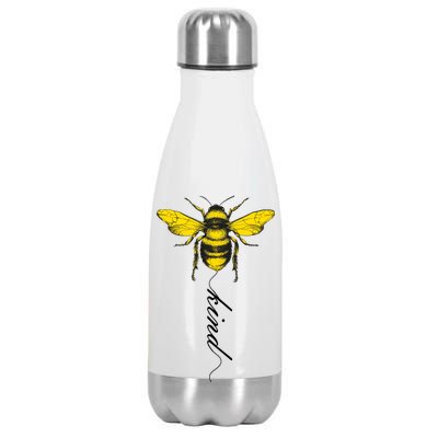 Bee Kind Bumblebee Script Stainless Steel Insulated Water Bottle