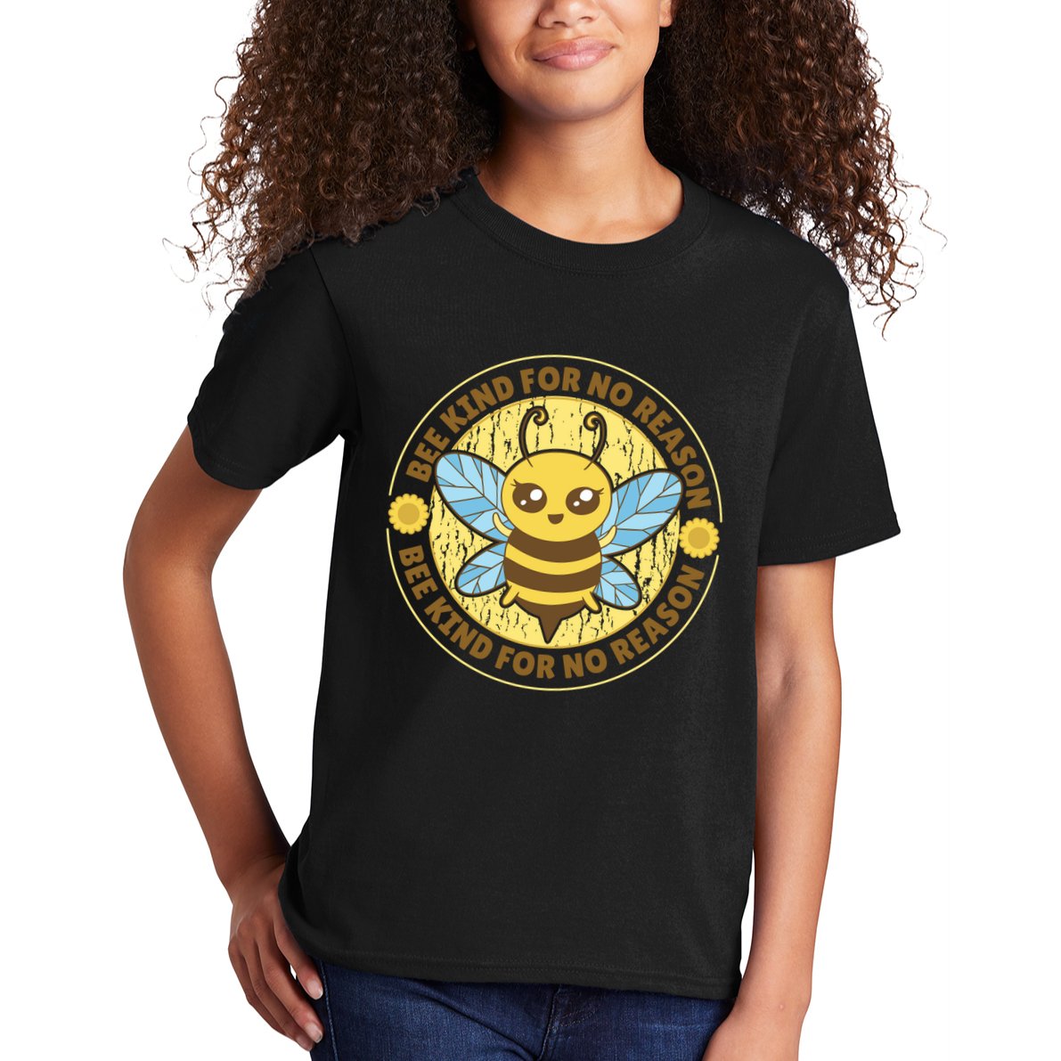 Bee Kind For No Reason Kids T-Shirt