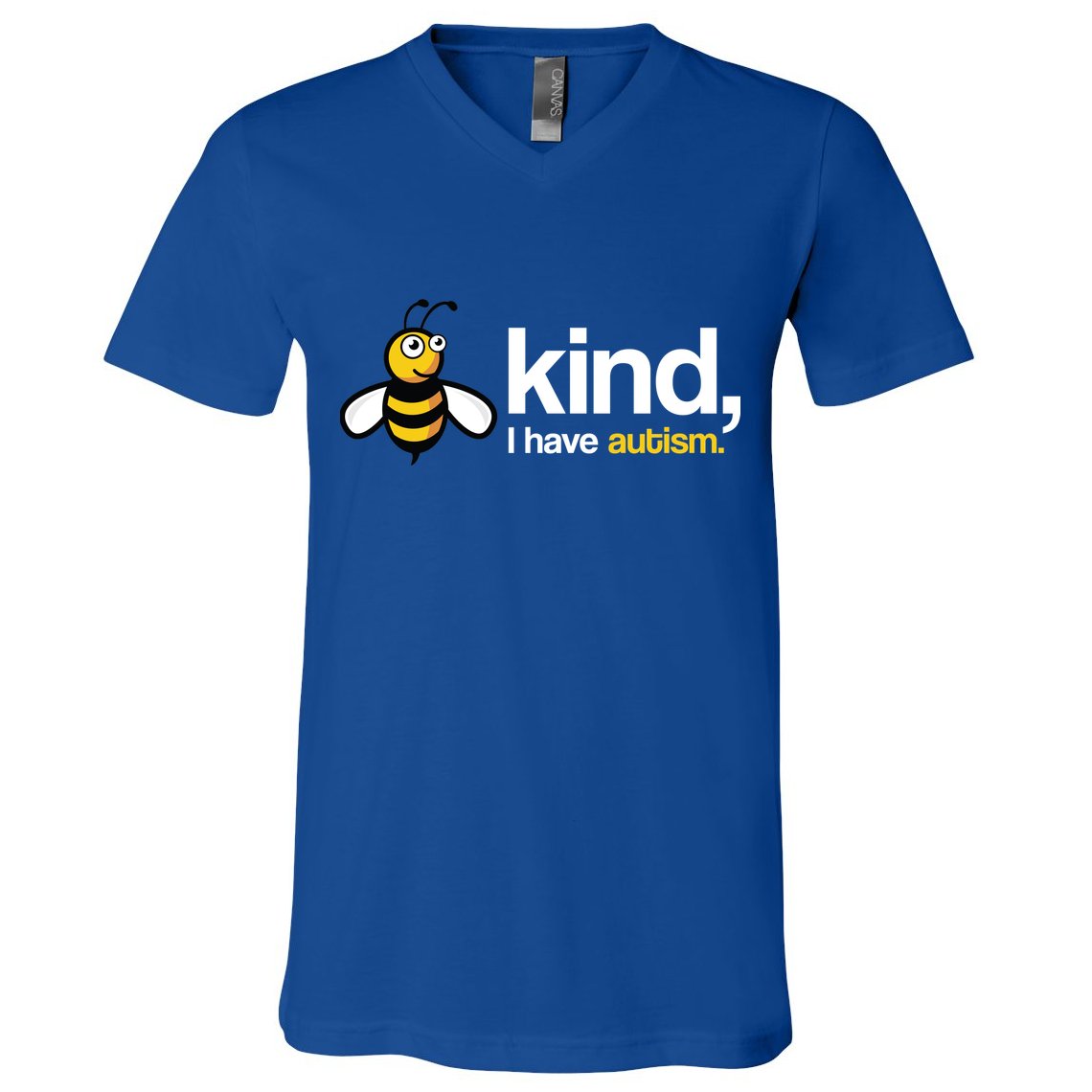 Bee Kind I Have Autism V-Neck T-Shirt