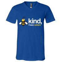 Bee Kind I Have Autism V-Neck T-Shirt