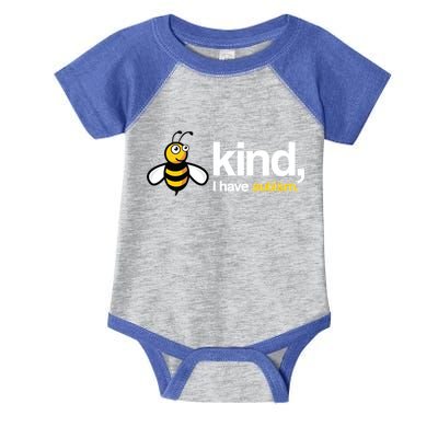 Bee Kind I Have Autism Infant Baby Jersey Bodysuit