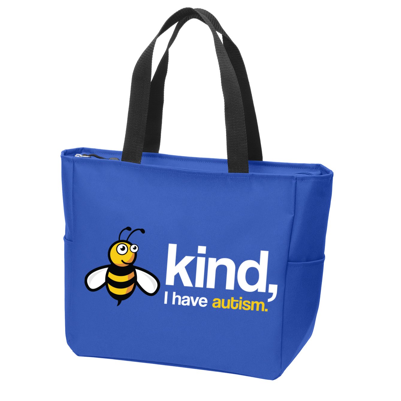 Bee Kind I Have Autism Zip Tote Bag