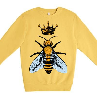 Bee King Crown Premium Crewneck Sweatshirt