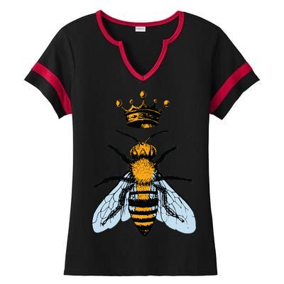 Bee King Crown Ladies Halftime Notch Neck Tee