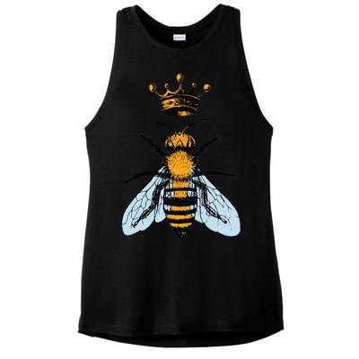 Bee King Crown Ladies PosiCharge Tri-Blend Wicking Tank